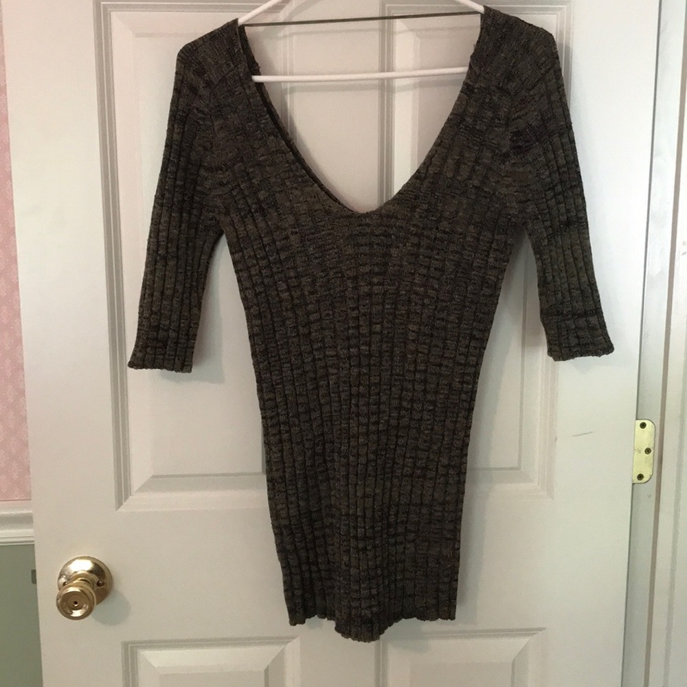 Free People stretchy knit sweater
